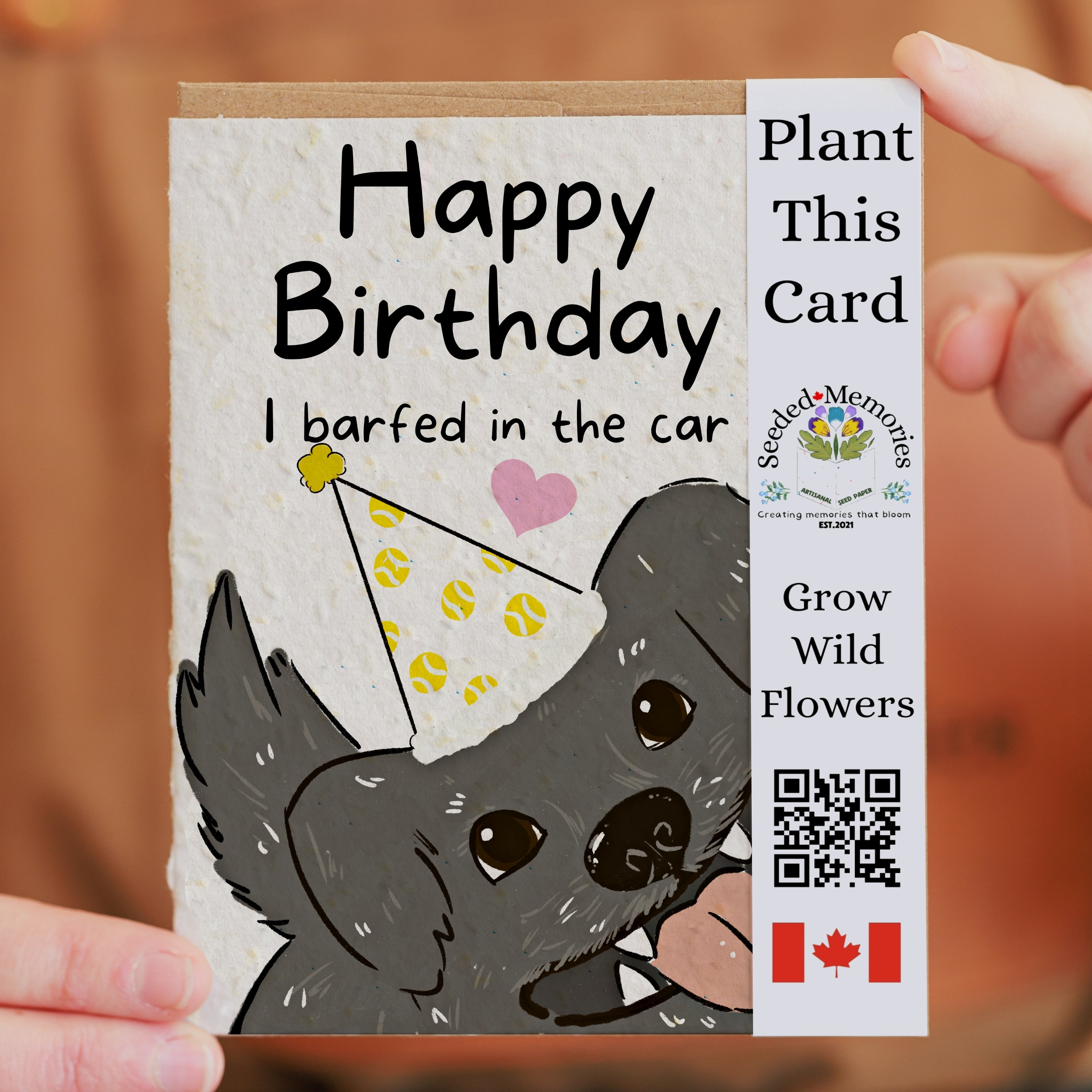 I Barfed in the Car - Birthday Card