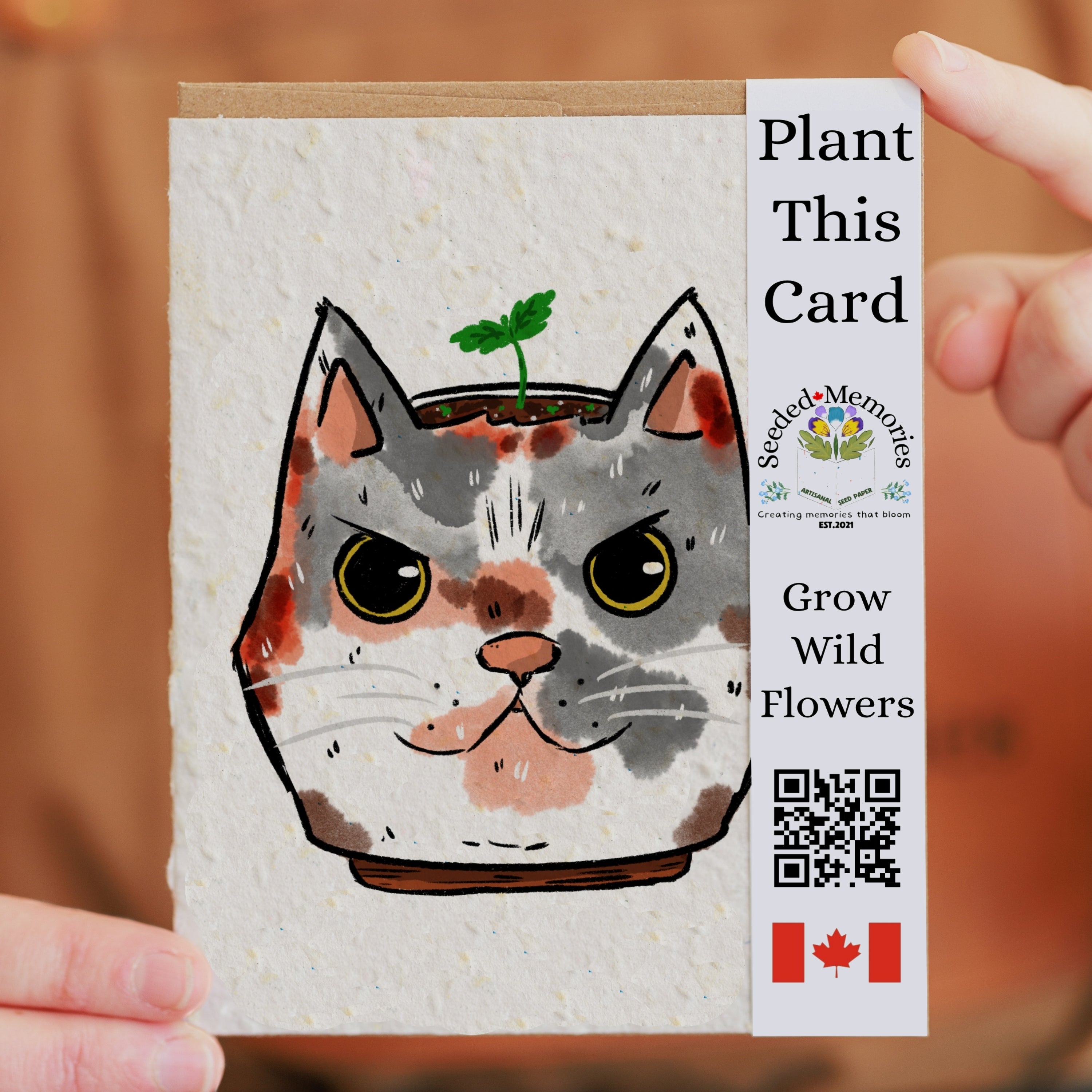Gamora the Cat Planter - Cat Card