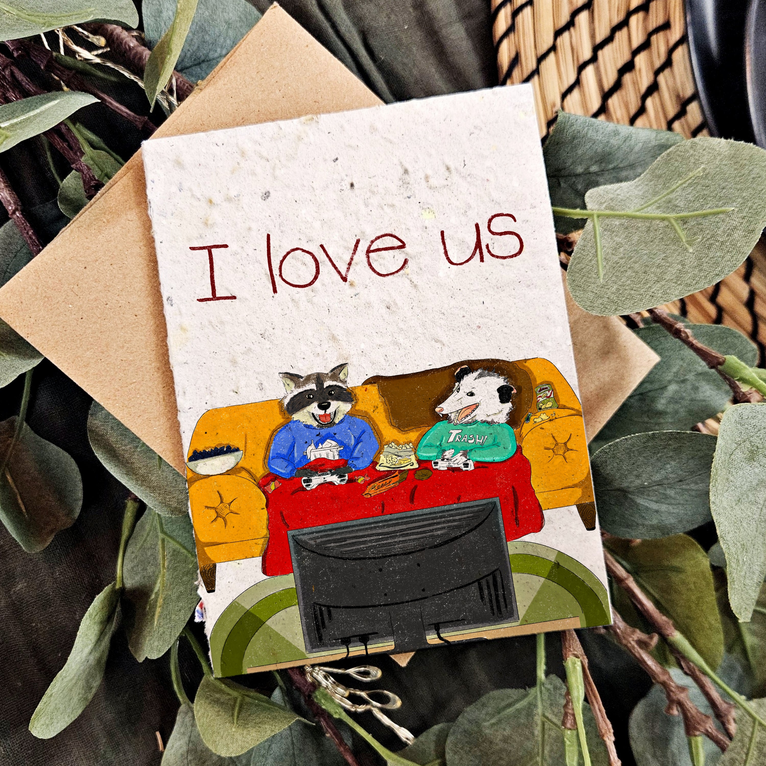 I love us - Love card