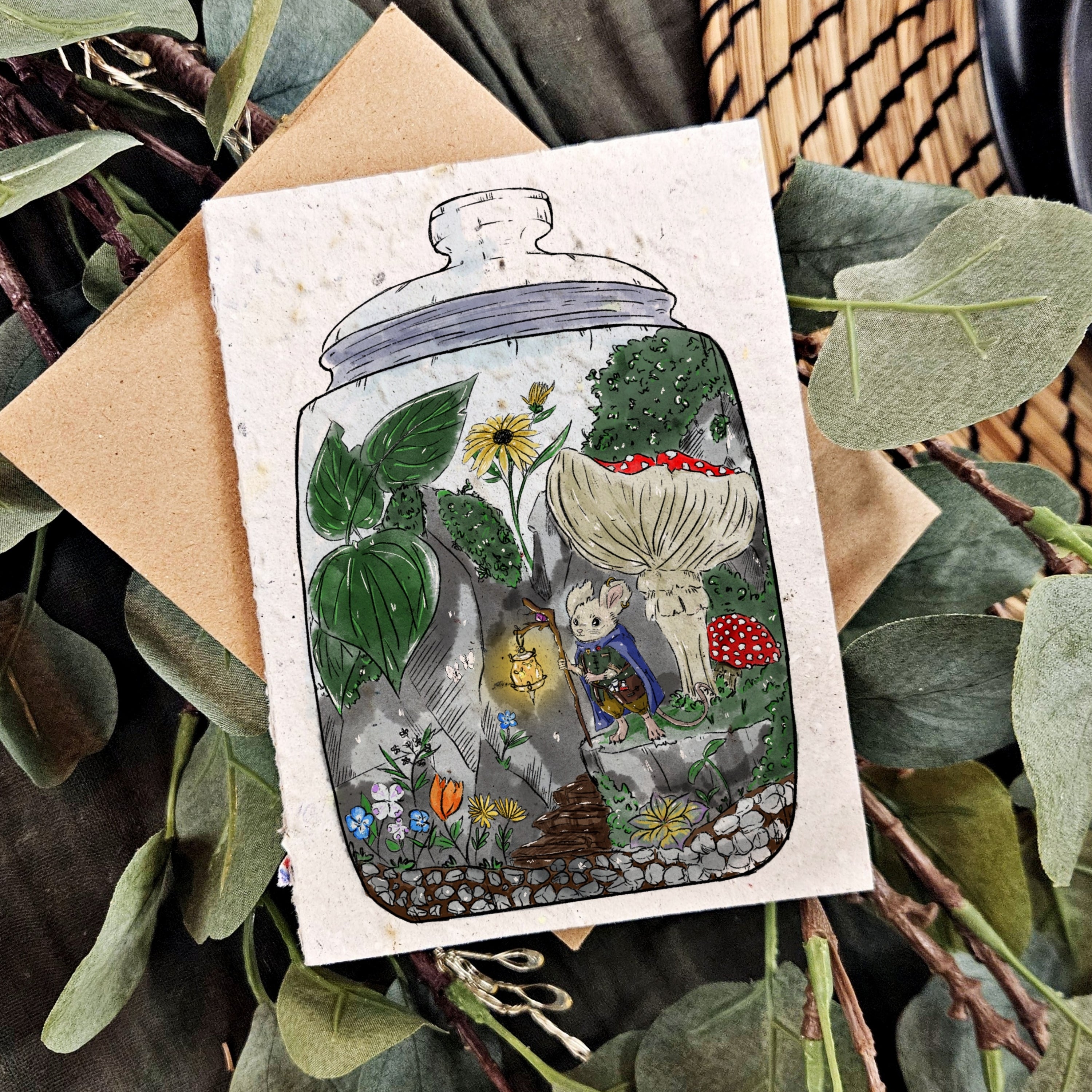 Spring Terrarium - Nature Card