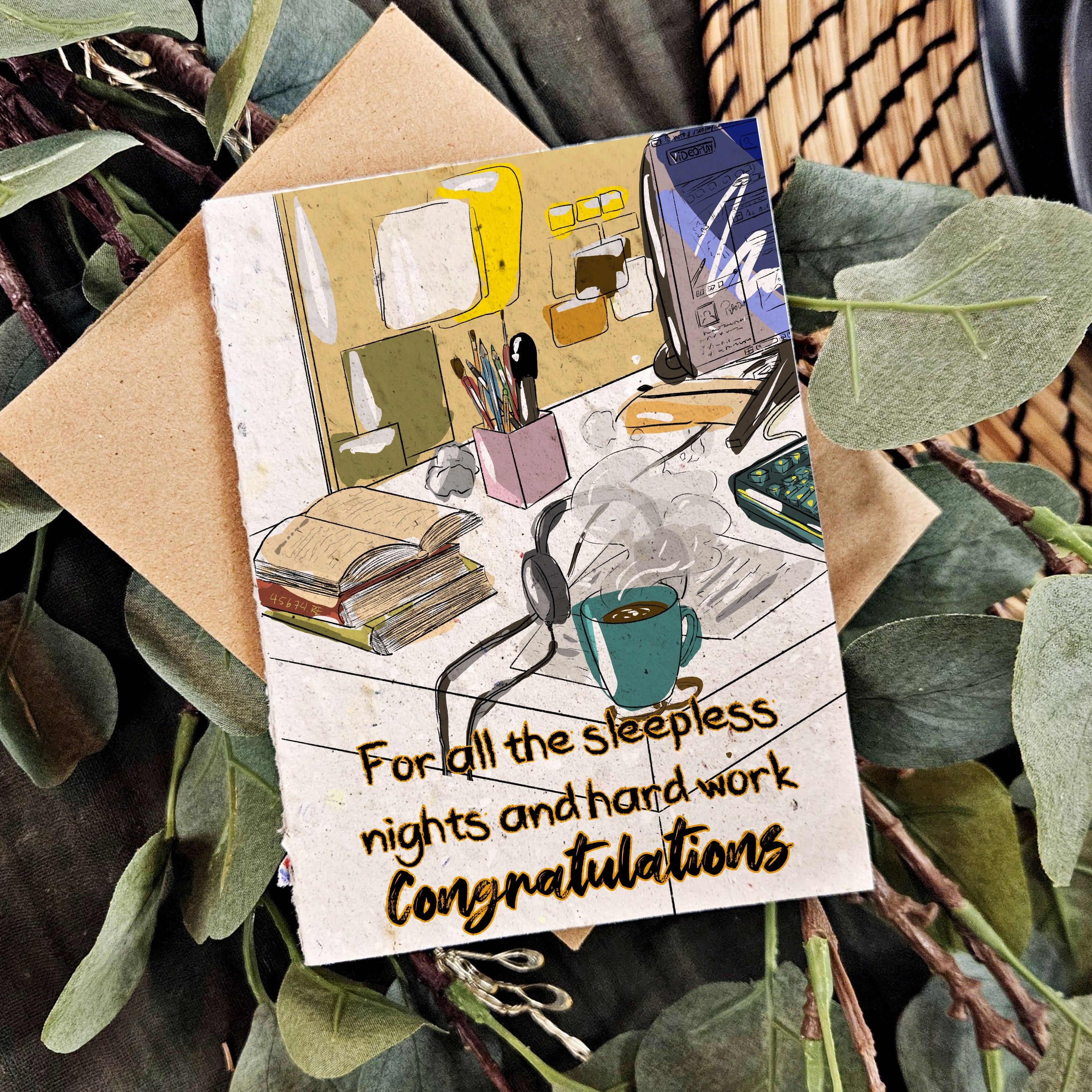 For All the Sleepless Nights - Graduation Card