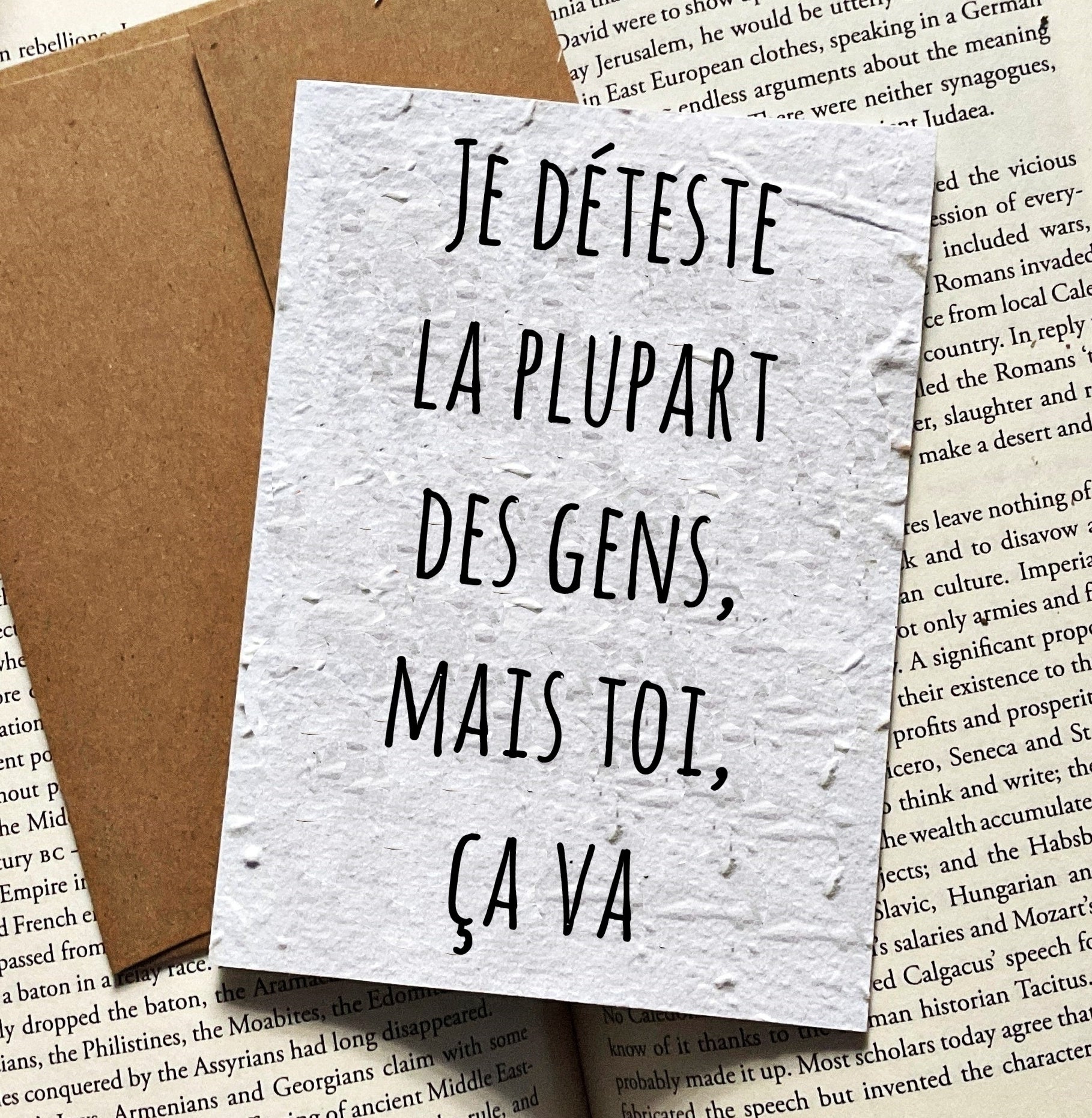 I Hate Most People But You Are Okay - All Occasion Card