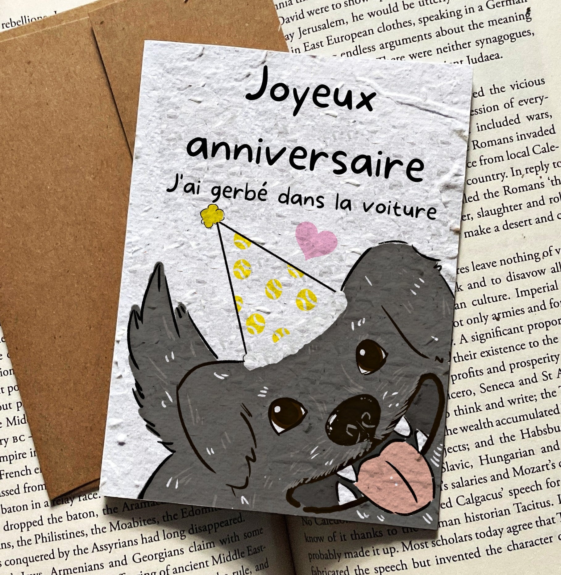 I Barfed in the Car - Birthday Card