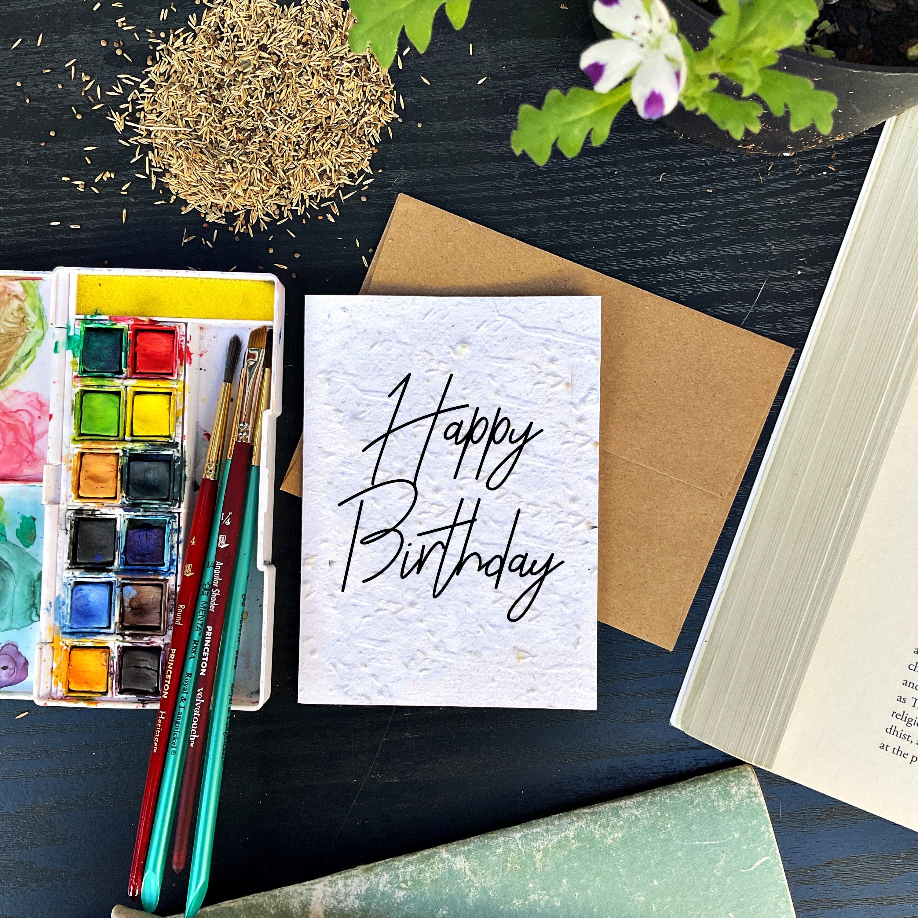 Classic Happy Birthday - Birthday Card
