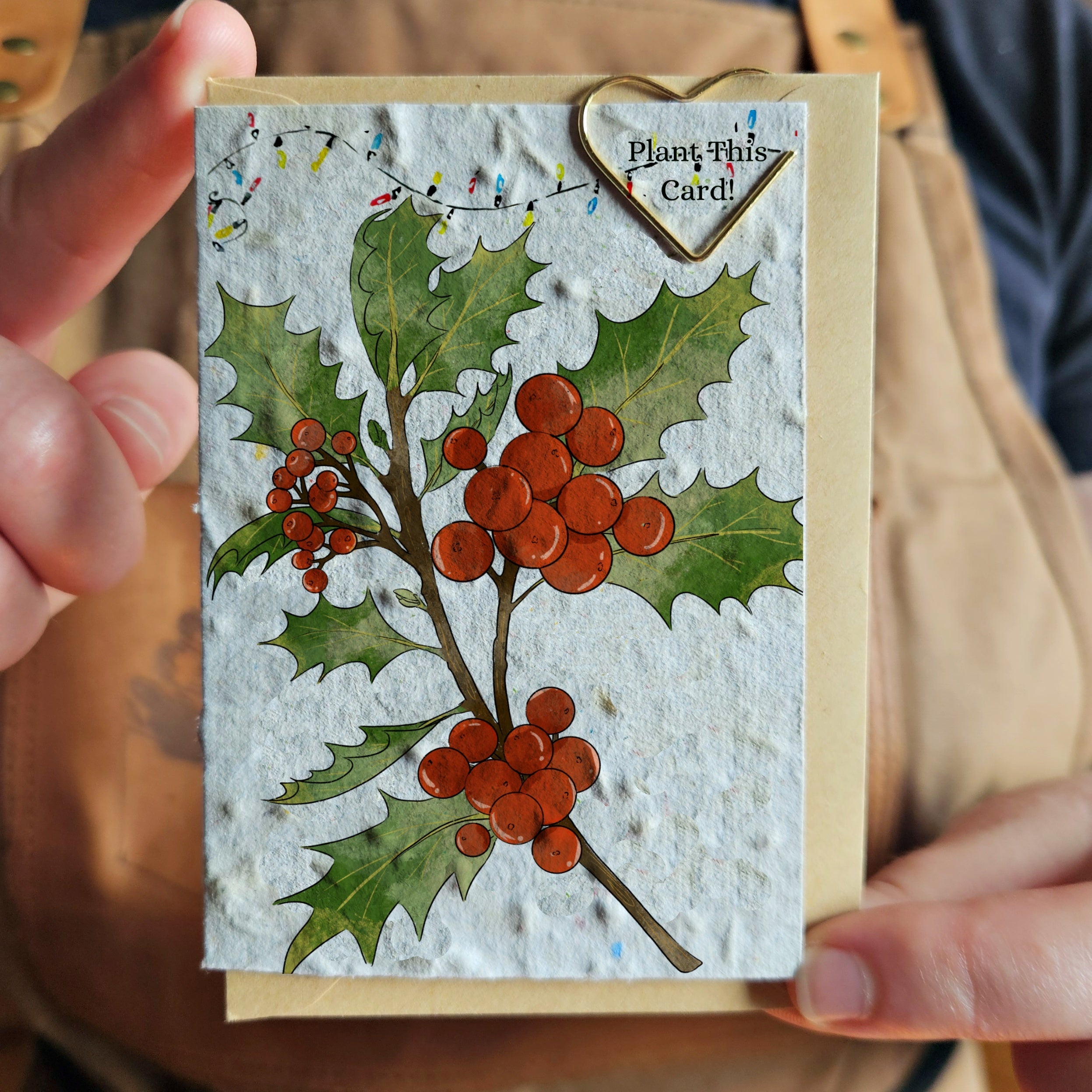 Christmas Mini Card - Holly
