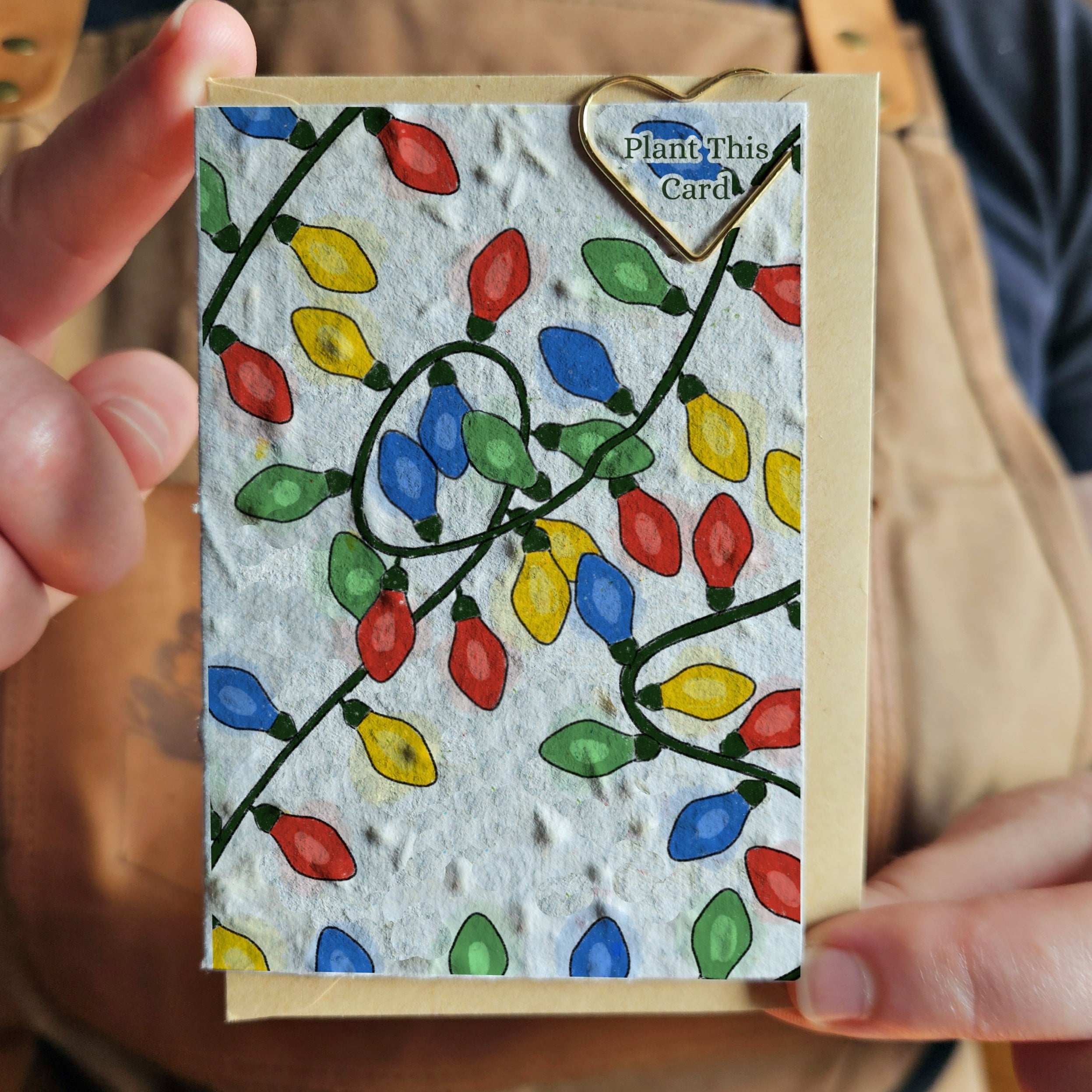 Christmas Mini Card - Tangled Lights