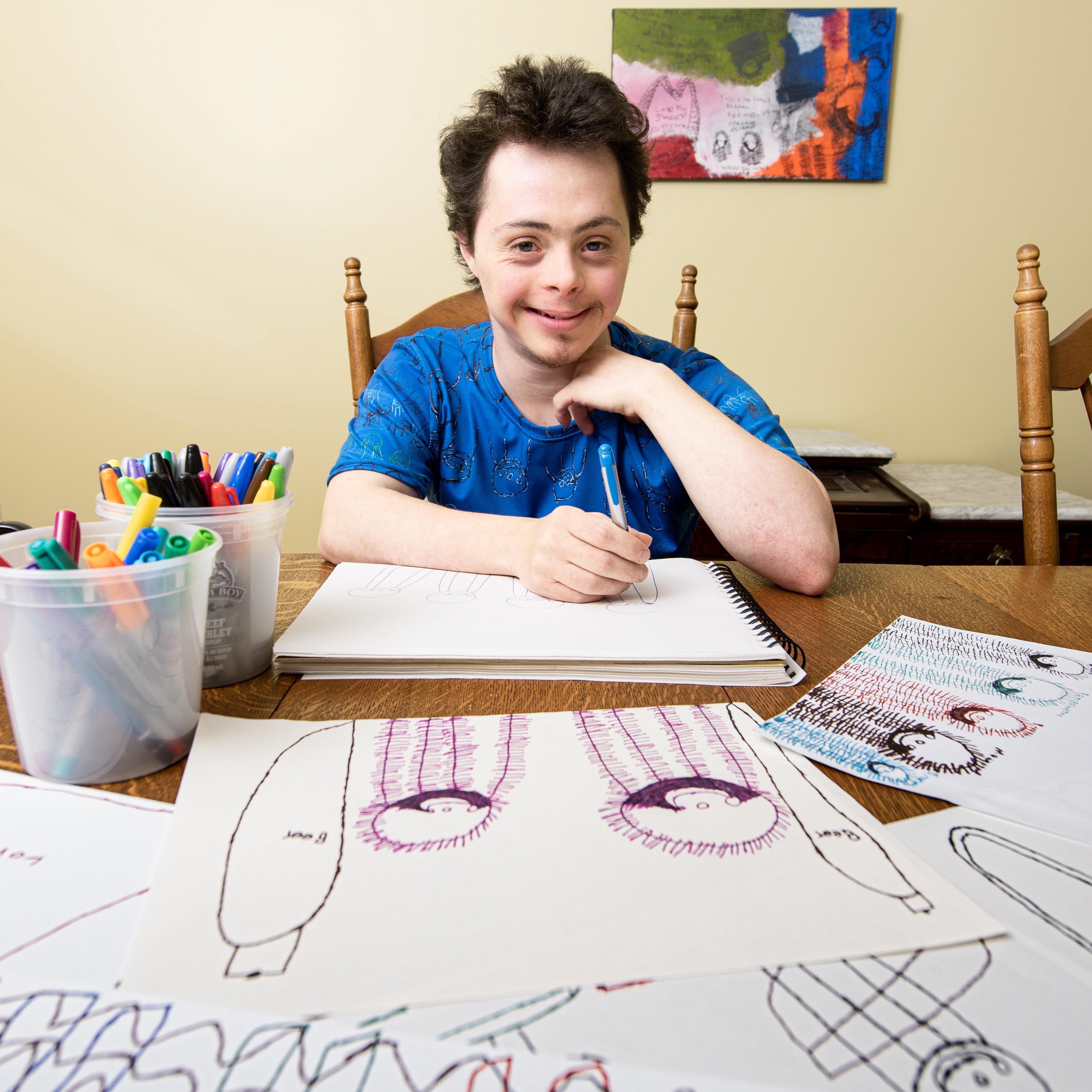 A photo of the artist, J Positive.