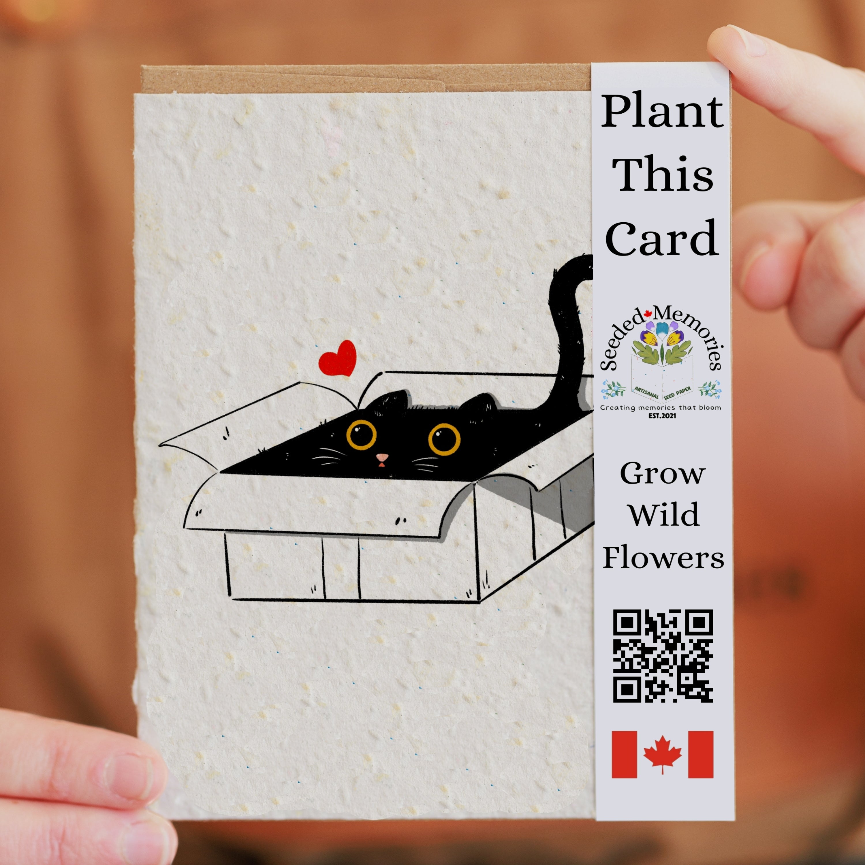 Cat in the Box - Cat card