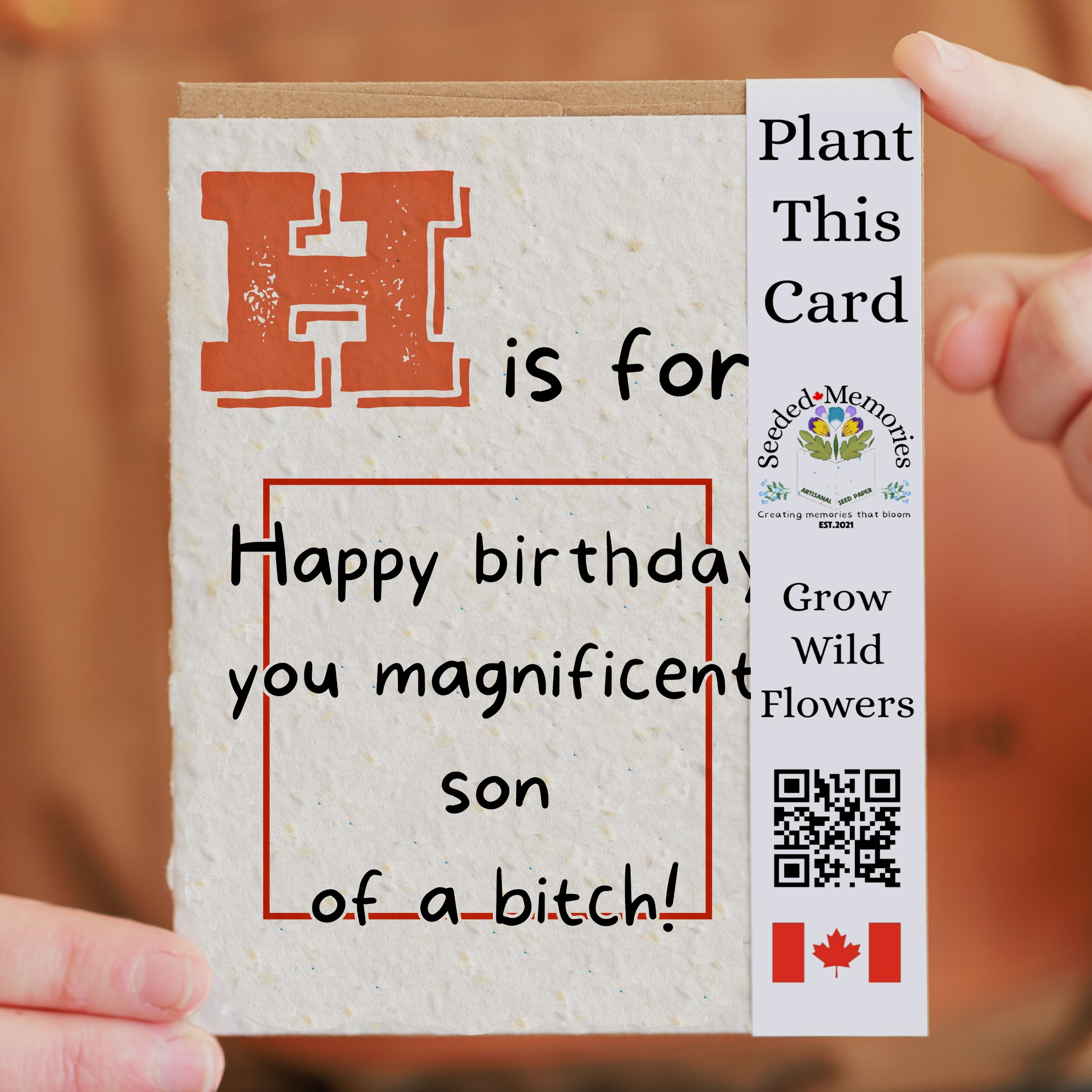 H is for - Birthday Card