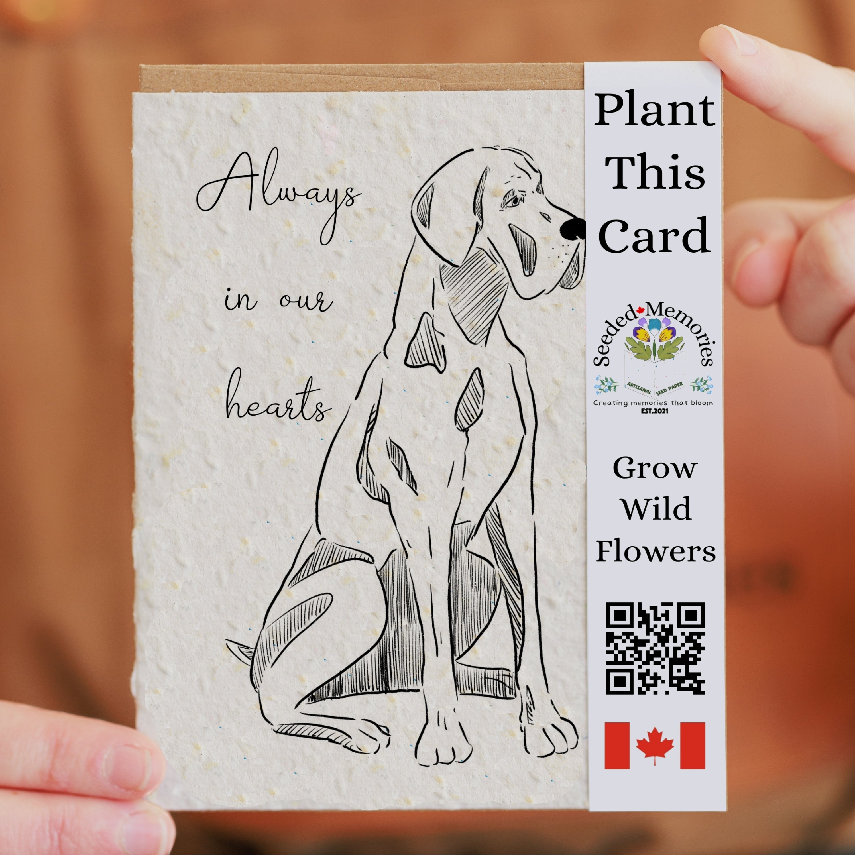 Dog Sympathy Card - Always in Our Hearts
