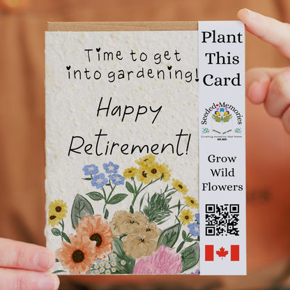 Time to Start Gardening - Retirement Card
