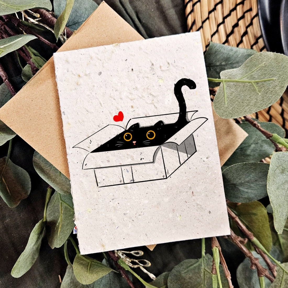 Cat in the Box - Cat card