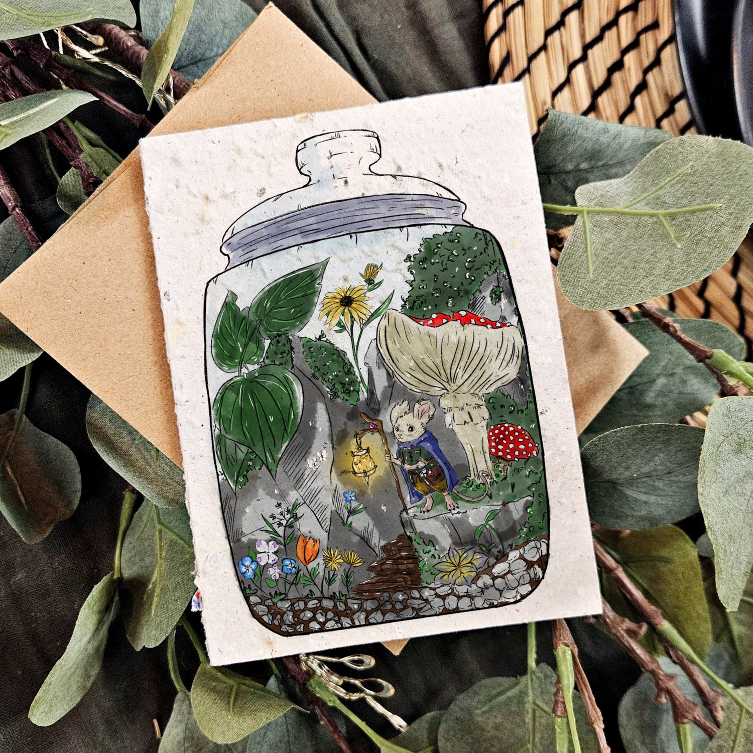 Spring Terrarium - Nature Card