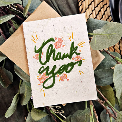 Floral - Thank You Card