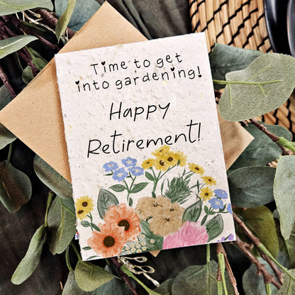Time to Start Gardening - Retirement Card