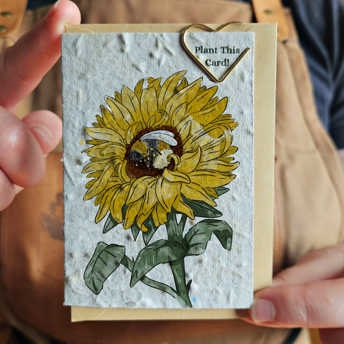 Mini Card - Bee &amp; Sunflower