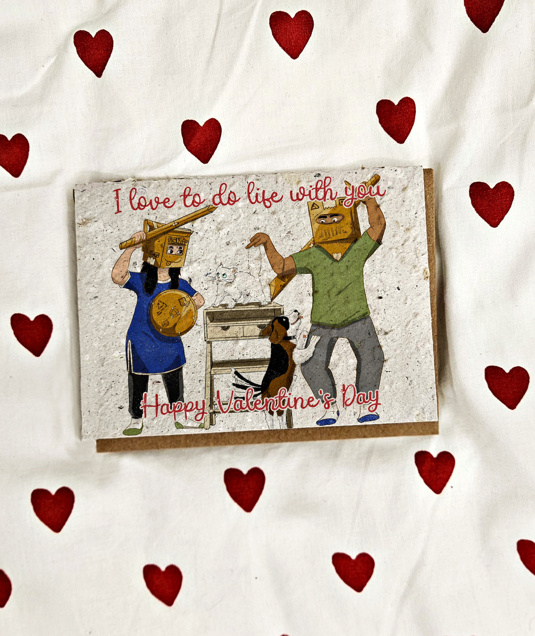 I love to do life with you - Valentine card