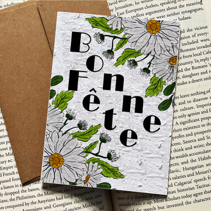 Daisy floral happy birthday Card