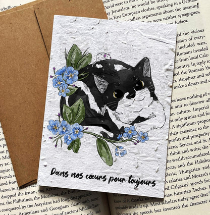 Cat Sympathy Card - Always in Our Hearts