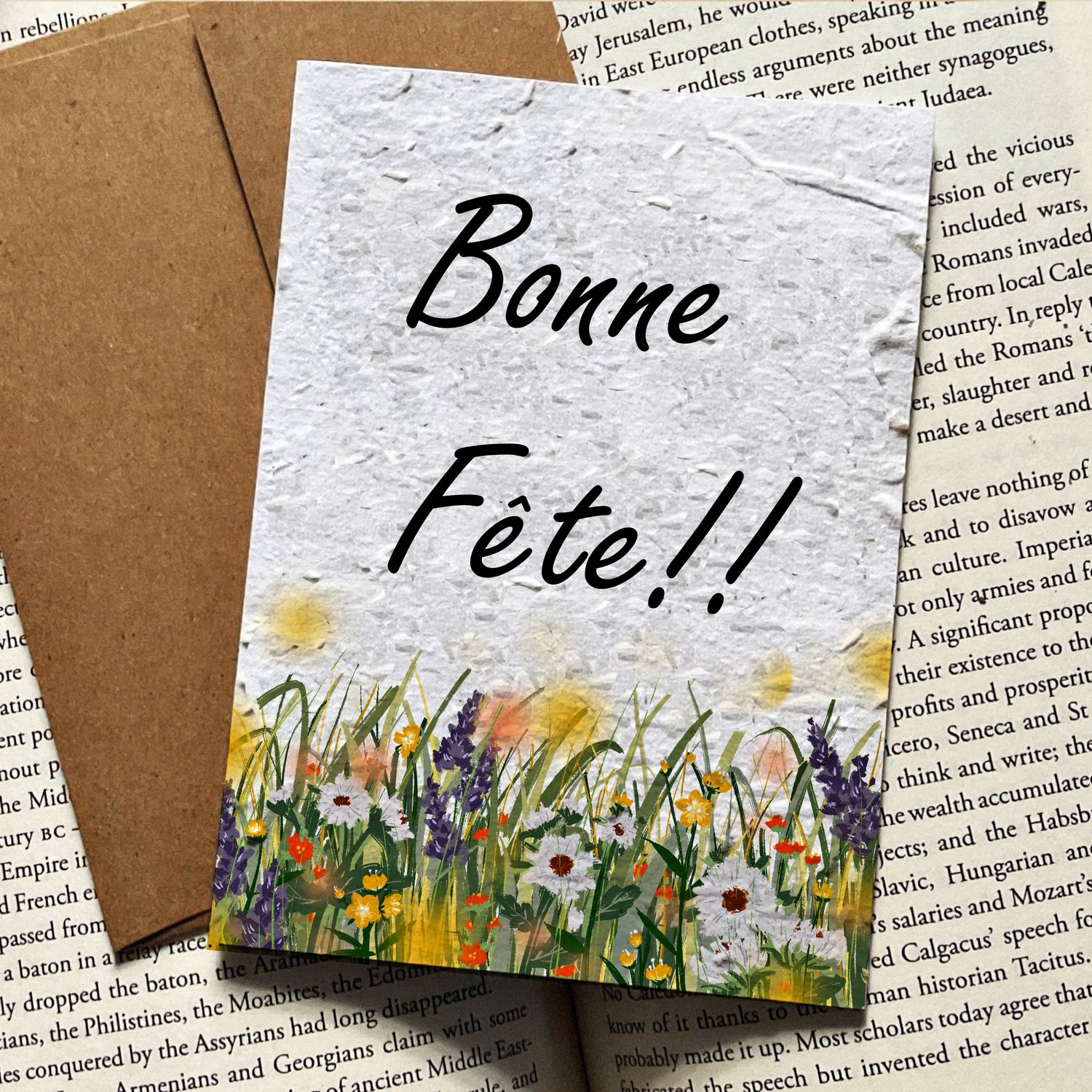 Field of gold Happy birthday card