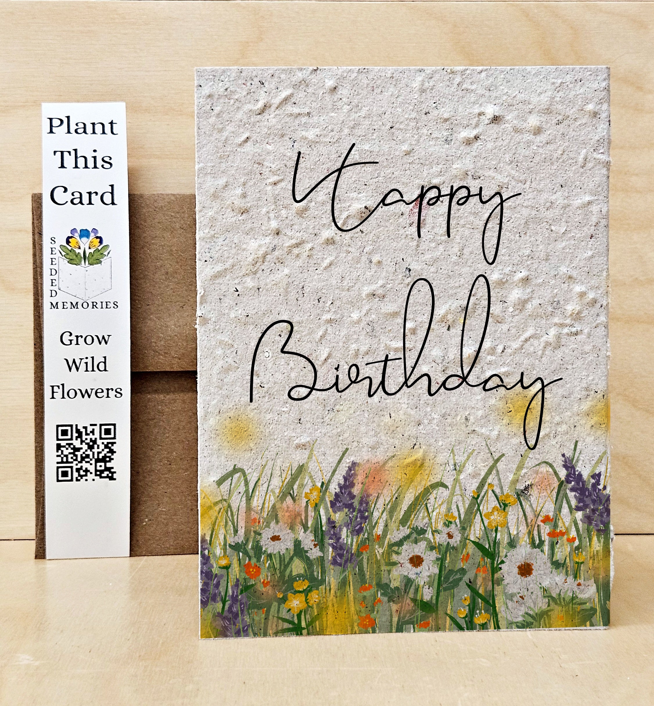 Field of gold Happy birthday card