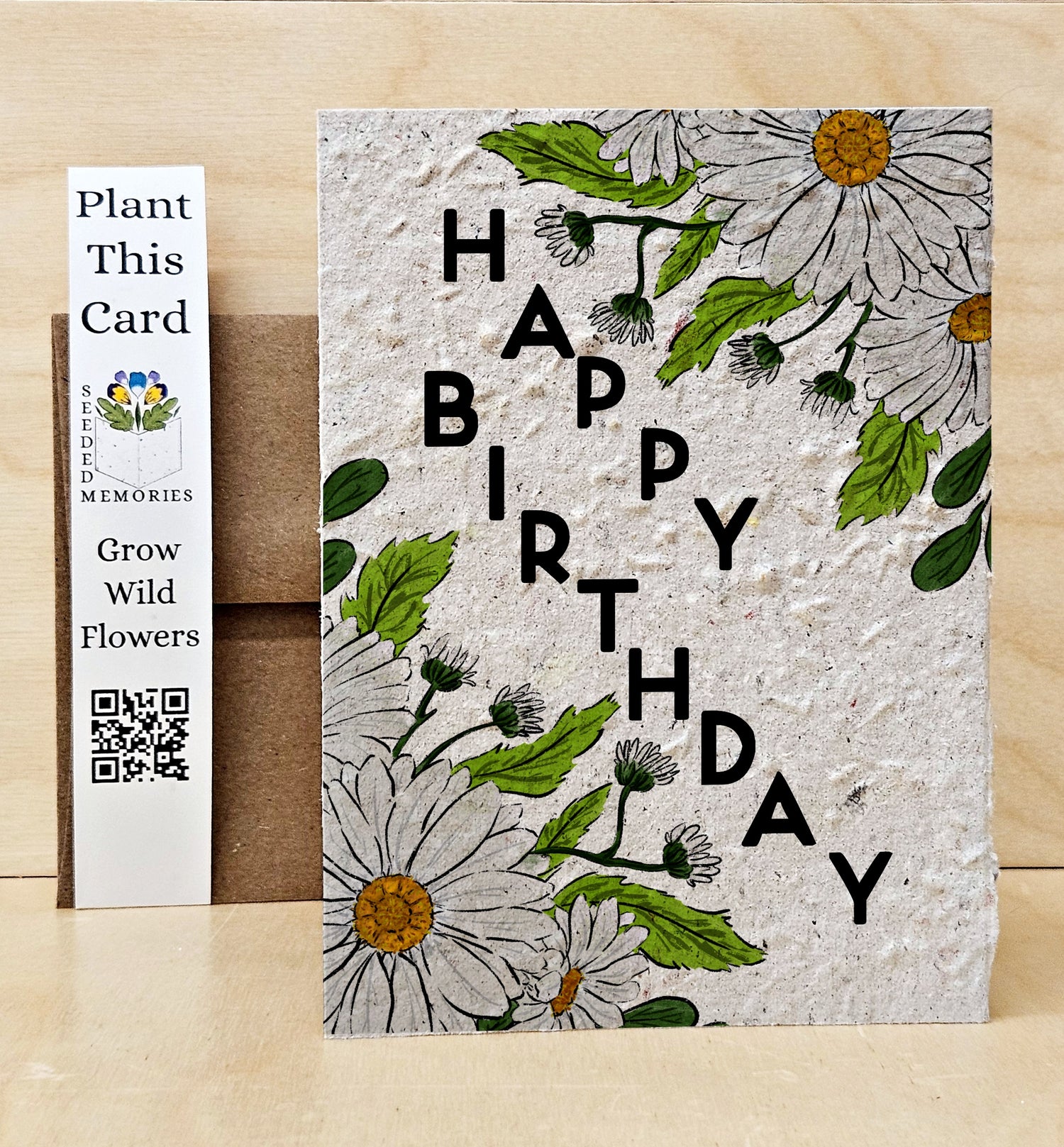 Daisy floral happy birthday Card