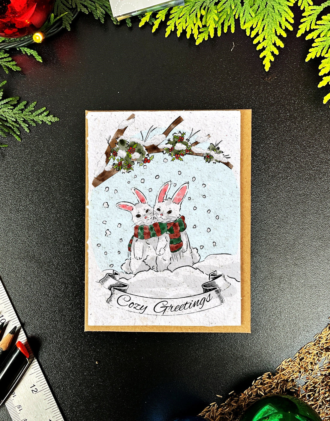 Cozy Greetings Holiday Card