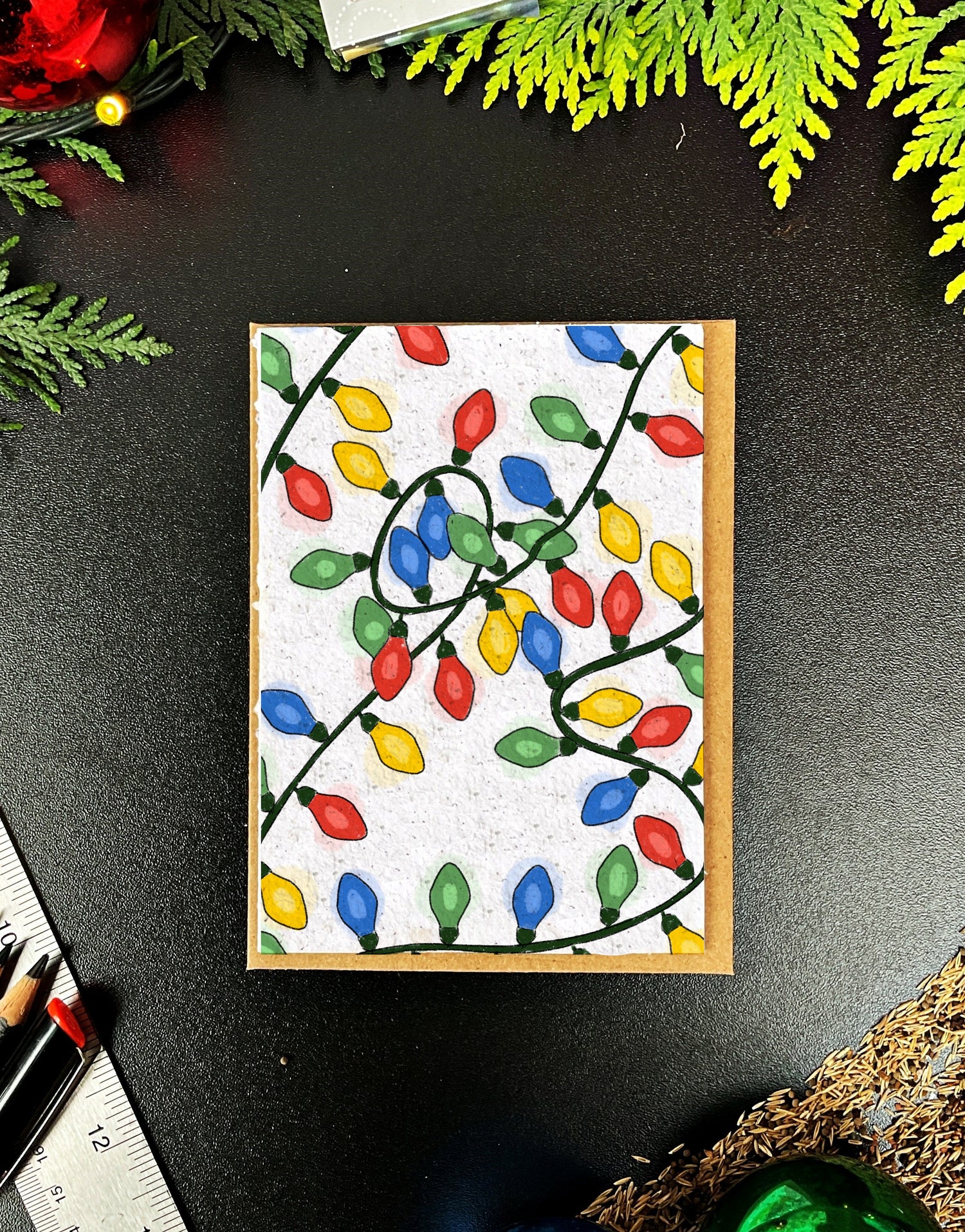 Tangled Lights Holiday Card