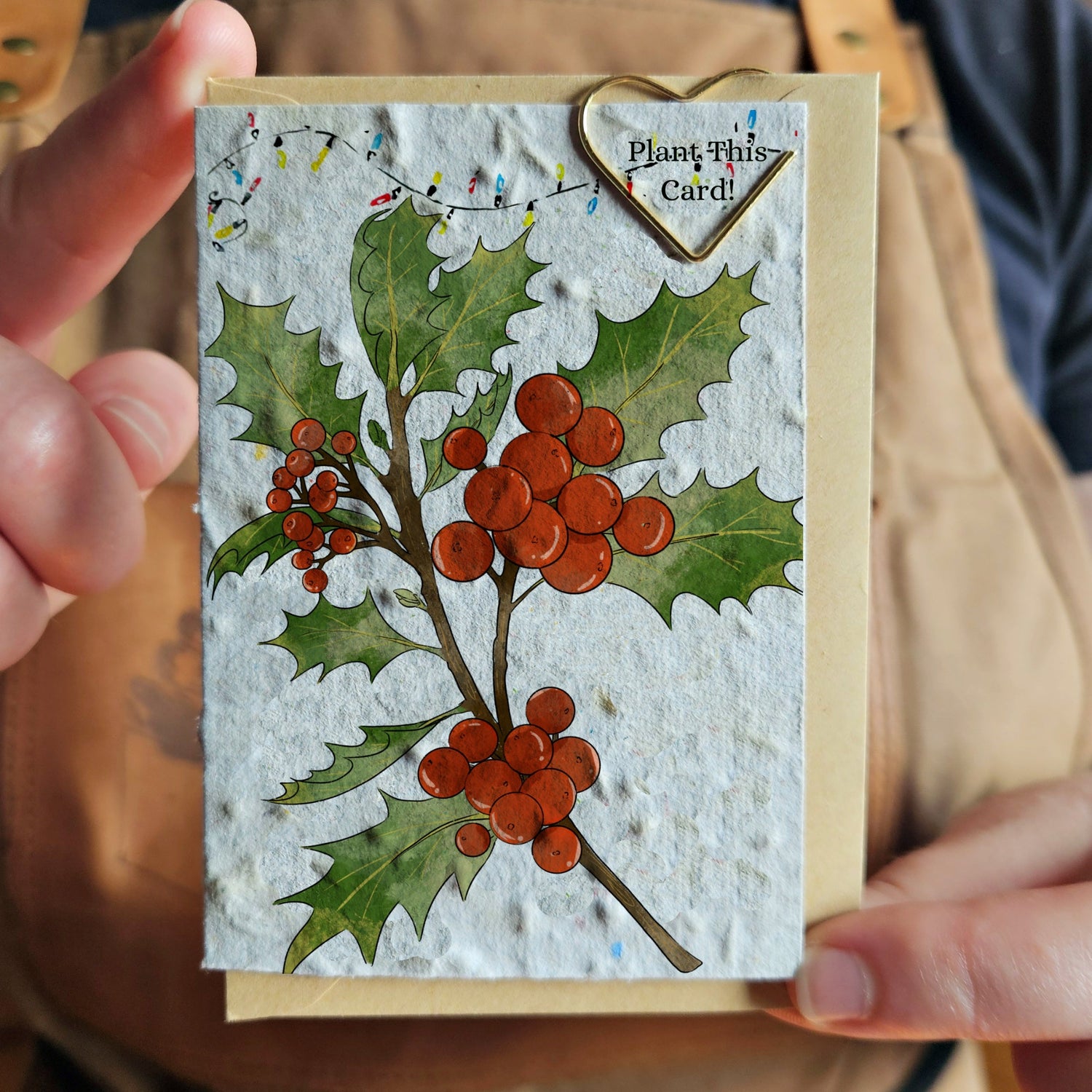Christmas Mini Card - Holly
