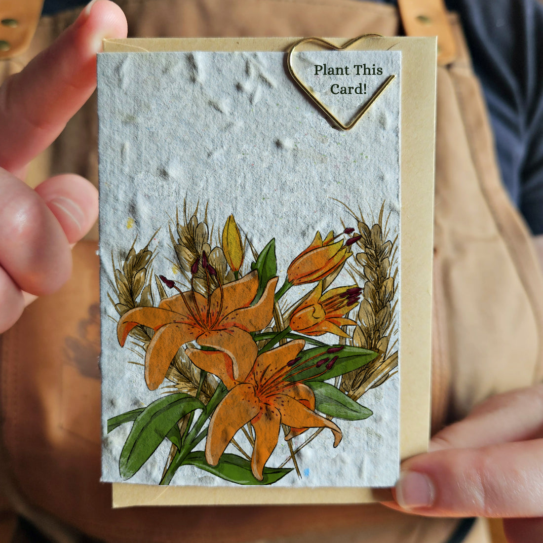 Mini Card - Wood Lily