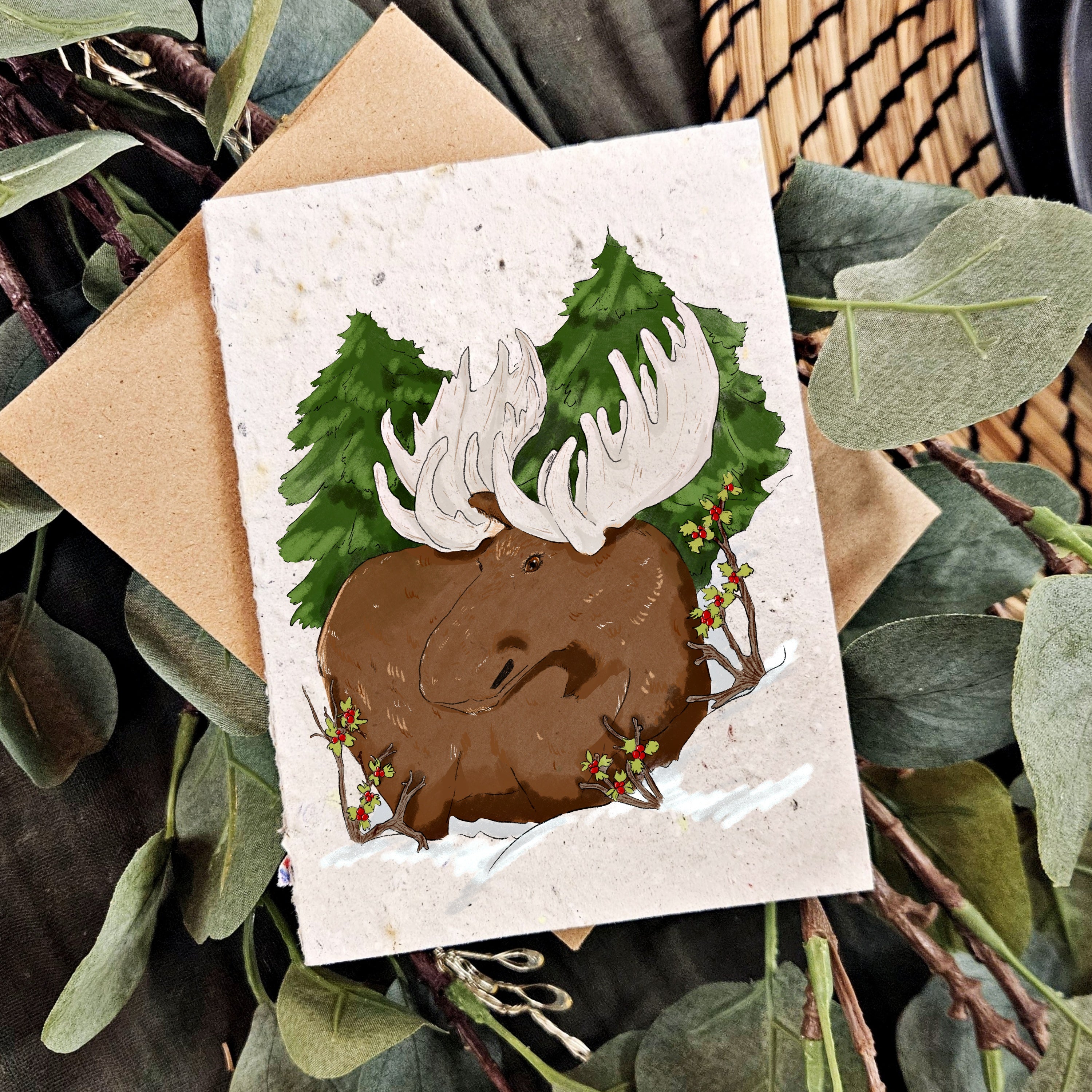 Canadian Moose - Nature Card