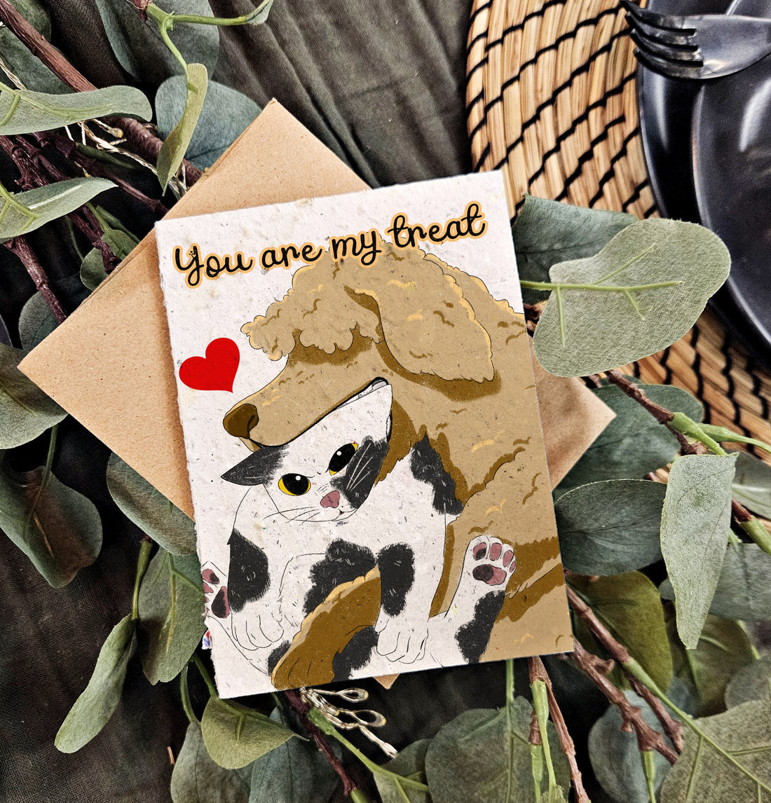 You are my treat! - Love card