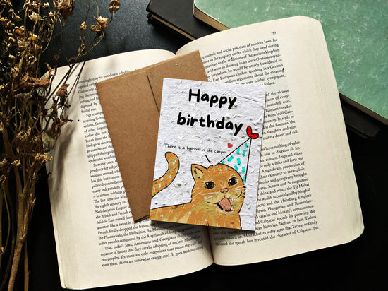 Happy Birthday - There is a hairball in the carpet