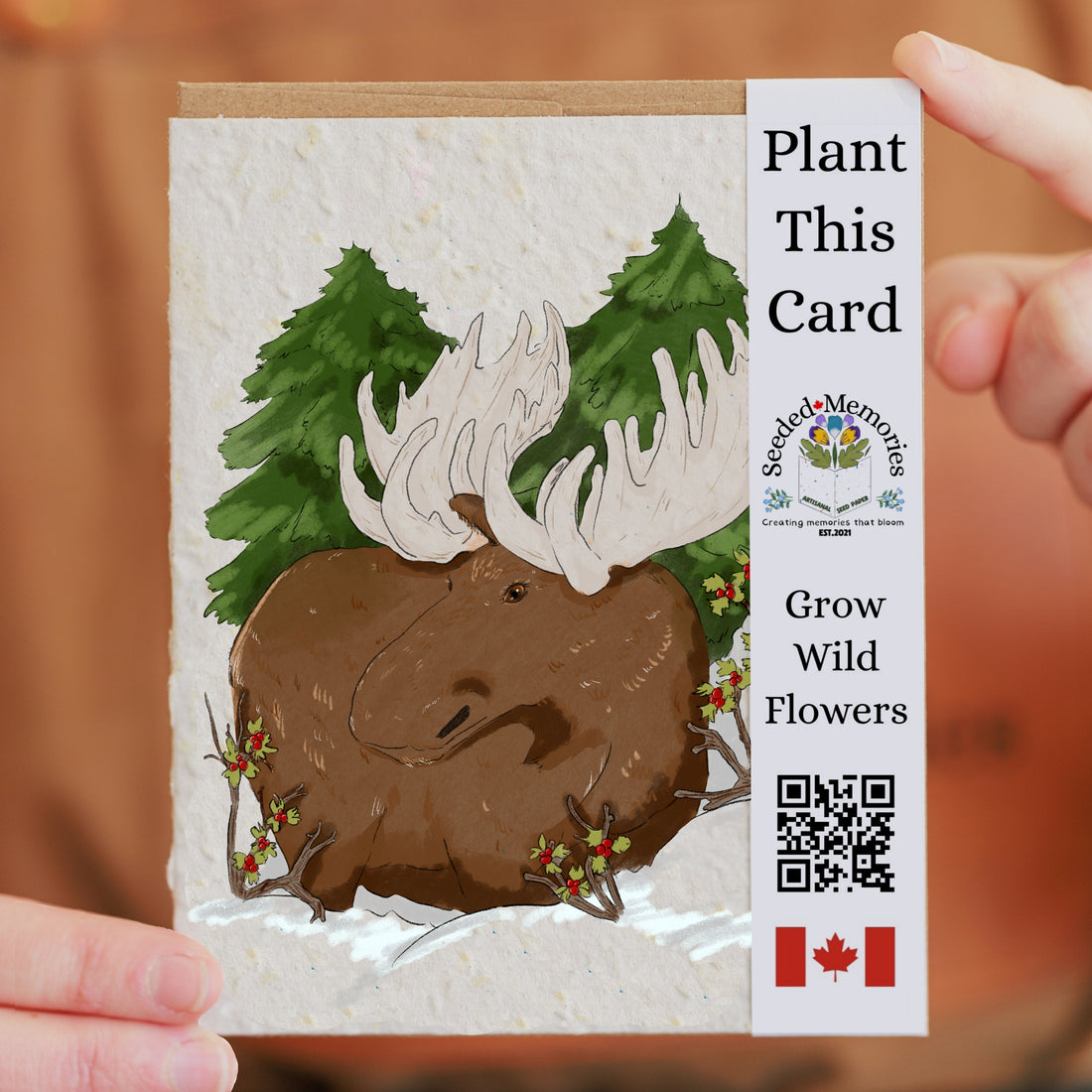 Canadian Moose - Nature Card