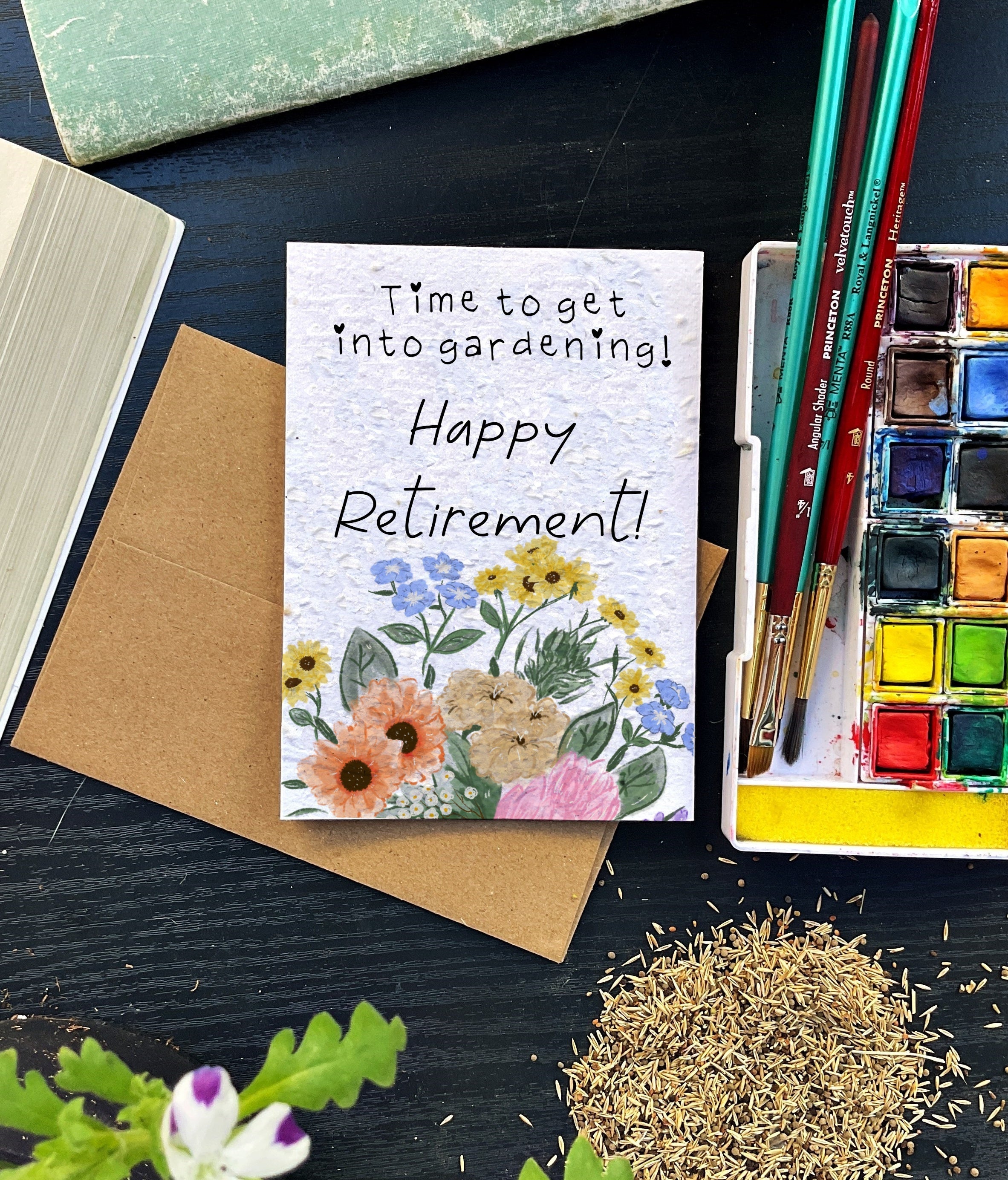 Time to Start Gardening - Retirement Card